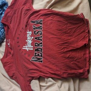 Russell red T-shirt, size L/M (11-13)